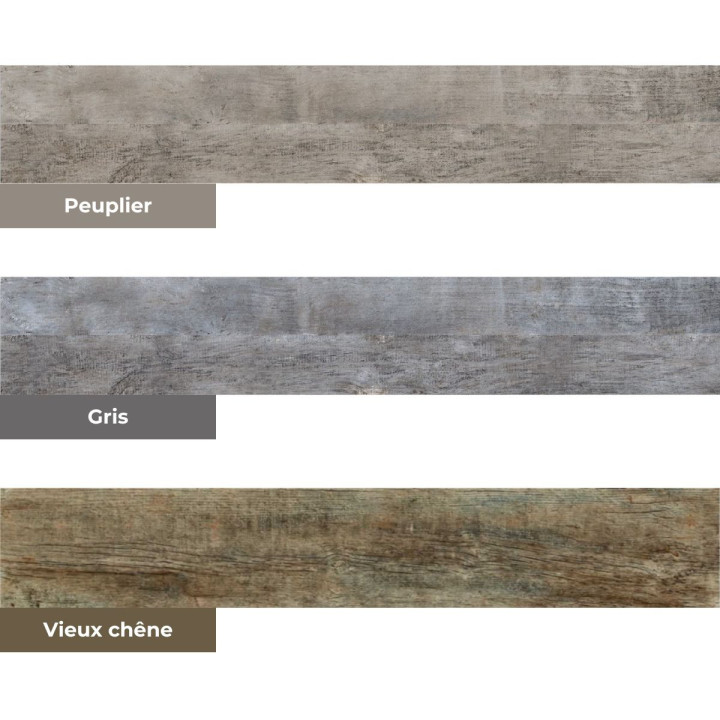 Carrelage intérieur effet bois rustique