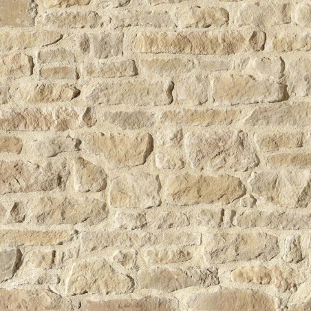 Chainage d'angle de parement Causse ton beige nuancé