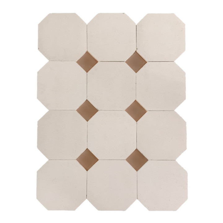 Schéma de dallage à cabochons