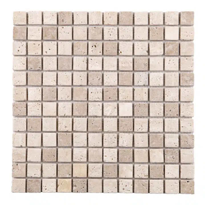 Plaque de mosaïque en travertin premier choix mix
