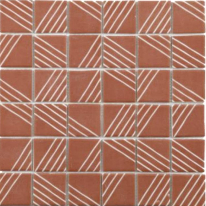 Mosaïque sol & mur effet terracotta en carreaux