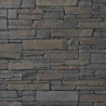 pierre parement rocky mountain anthracite posé au mur