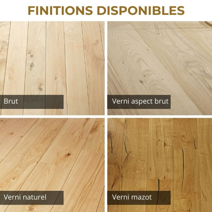 Parquet en chêne massif Mercurey premium largeur 70 mm