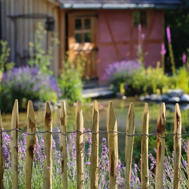 Ganivelles triangulaires écartement 4cm hauteur 80 pour jardin