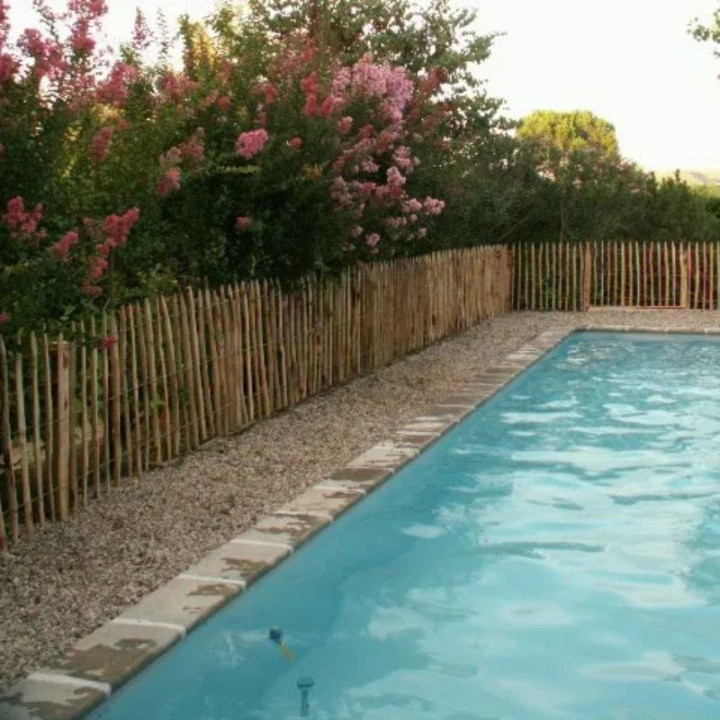 Ganivelle Châtaignier écorcé pointé triangulaire