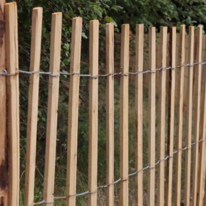 Ganivelle Châtaignier écorcé rectangulaire