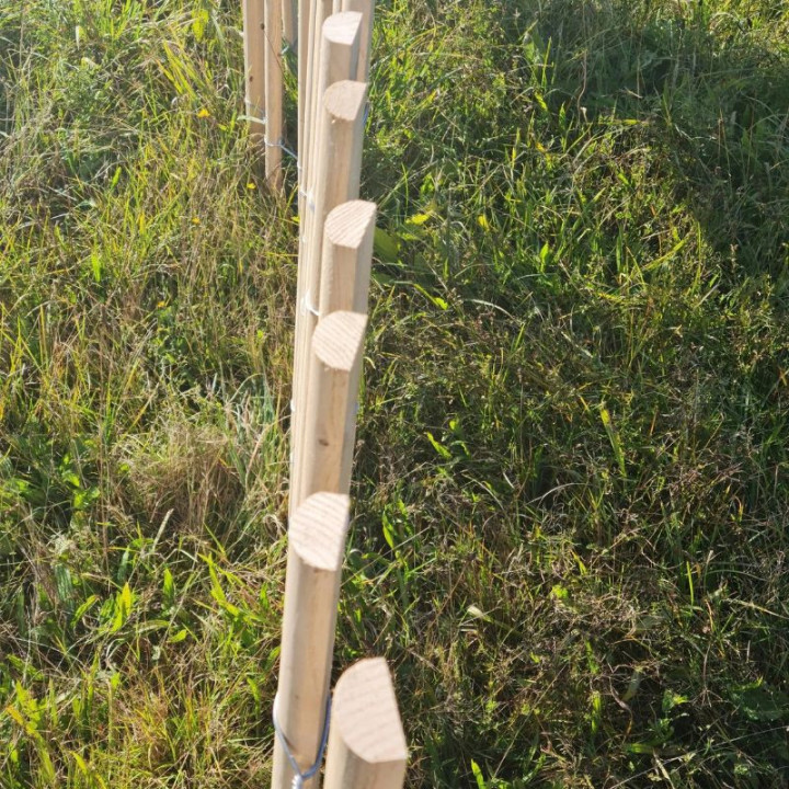 Ganivelles Demi-rond dans un champ