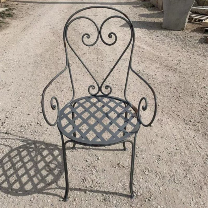 fauteuil cœur fer