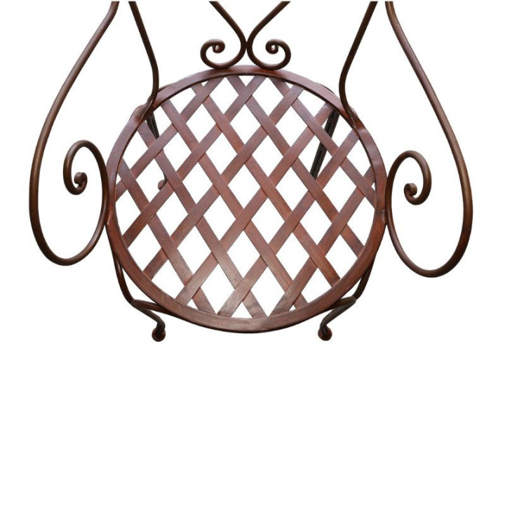 assise quadrille avec dossier en forme de coeur