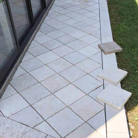 Pavé pour allée en pierre du Nivernais - Carré