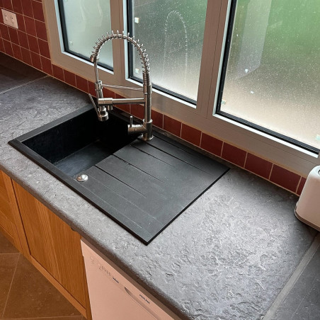 Plan de travail en pierre calcaire Cobblegrey