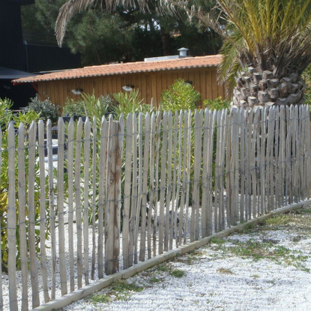Ganivelle en châtaignier pour une clôture naturelle