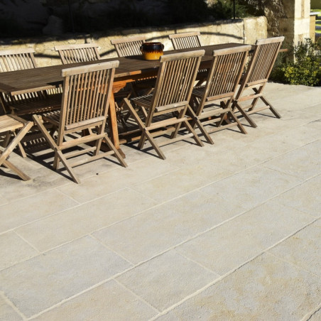Dallage pierre naturelle beige Castel