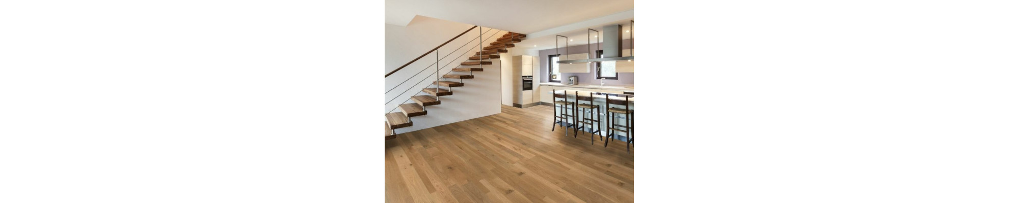 Parquets contrecollés en chêne lames droites