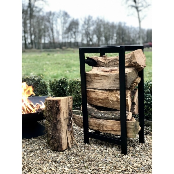porte bûche vertical
