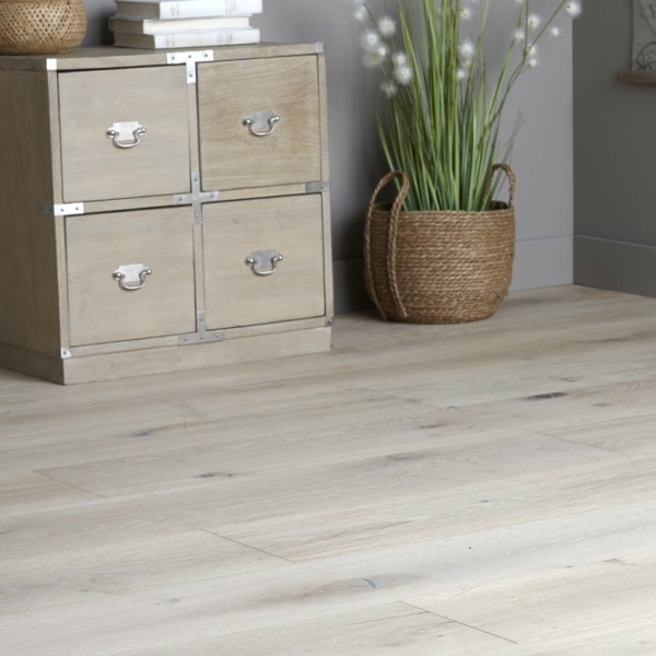 vue posée du parquet chêne campagne