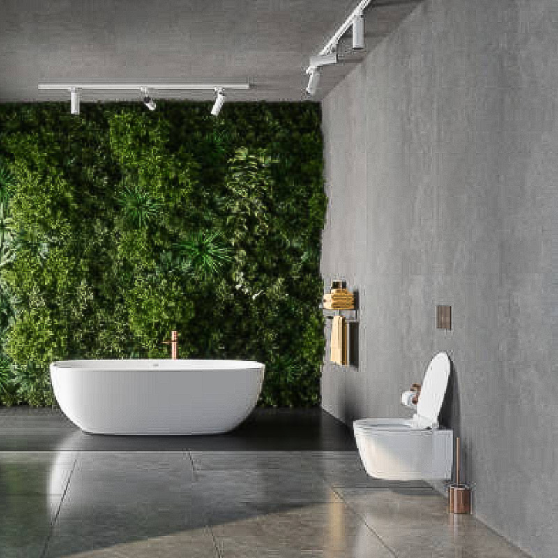 Dalle PVC clipsable pour votre salle de bain noir