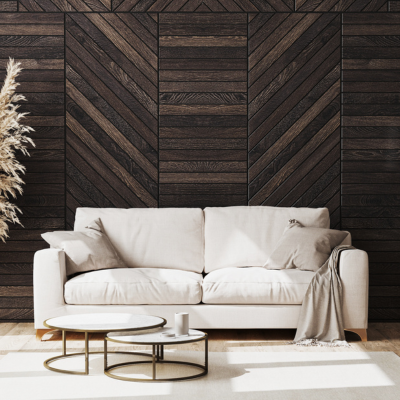 5 idées déco utilisant le parement bois pour un salon modernisé