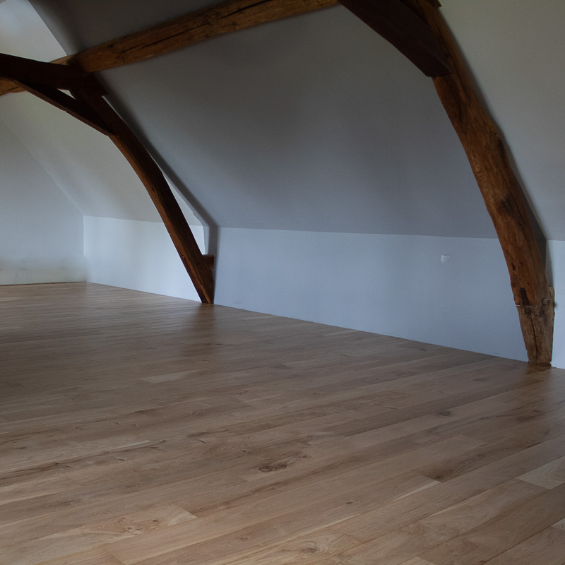 Un parquet authentique pour une chambre sous les combles