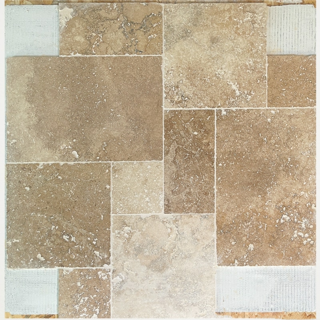 Zoom carrelage travertin choix naturel