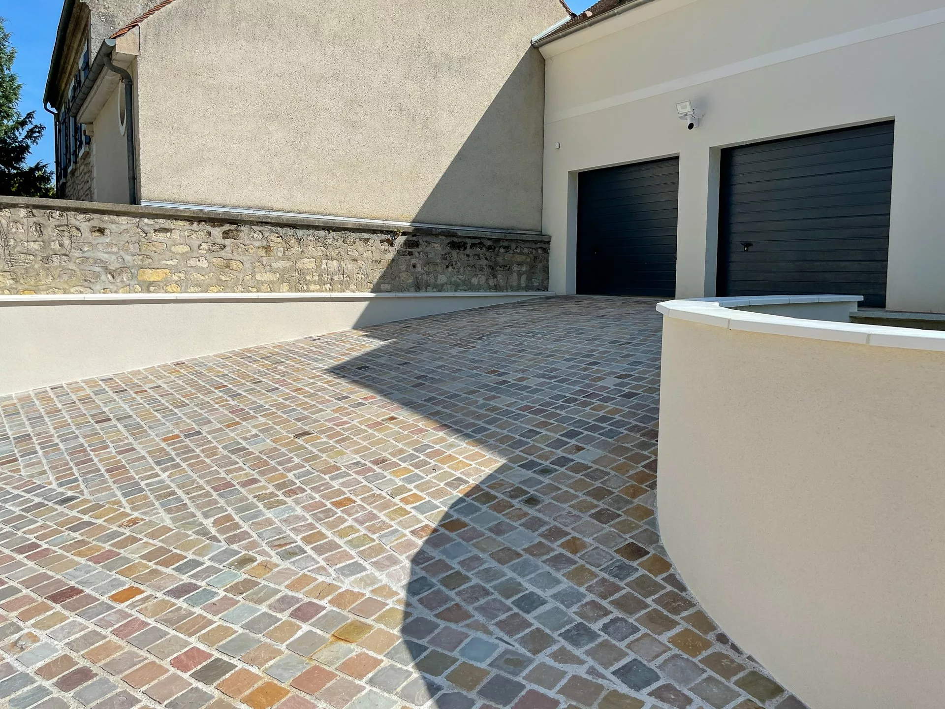 Réalisation d'une entrée de garage