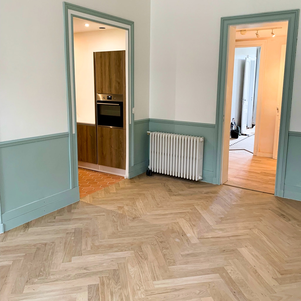 Pièce à vivre en chêne clair  