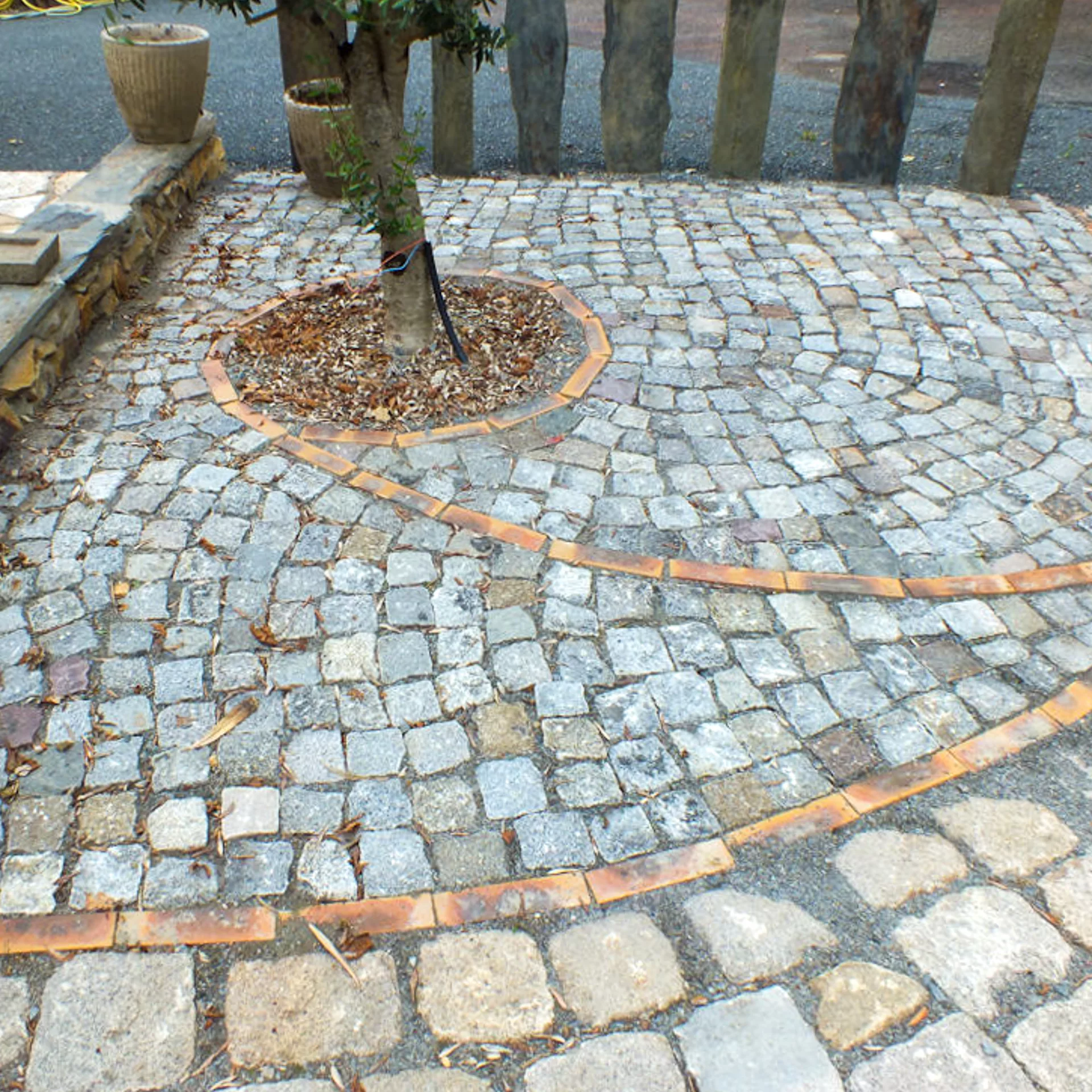 pavés anciens posés