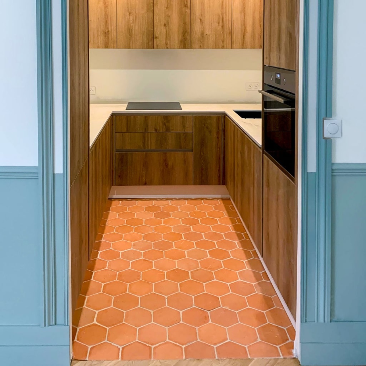 Une cuisine en tomette